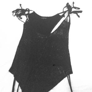 FINAL SALE Ann Demuelemeester bead black top